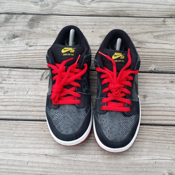 Women Size 10 / Size 8.5 Men Nike SB Dunk Low Premium Snakeskin Snake Eyes Shoes - Picture 5 of 8